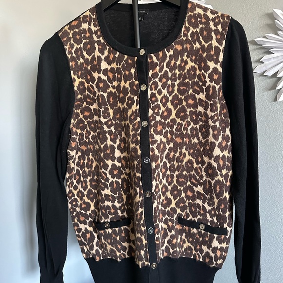 Ann Taylor Sweaters - Ann Taylor Black Knit Cardigan